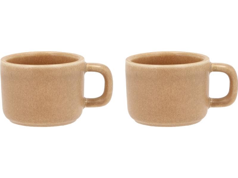 Villa Collection tasse à expresso Fjord 100 ml, lot de 2, crème 