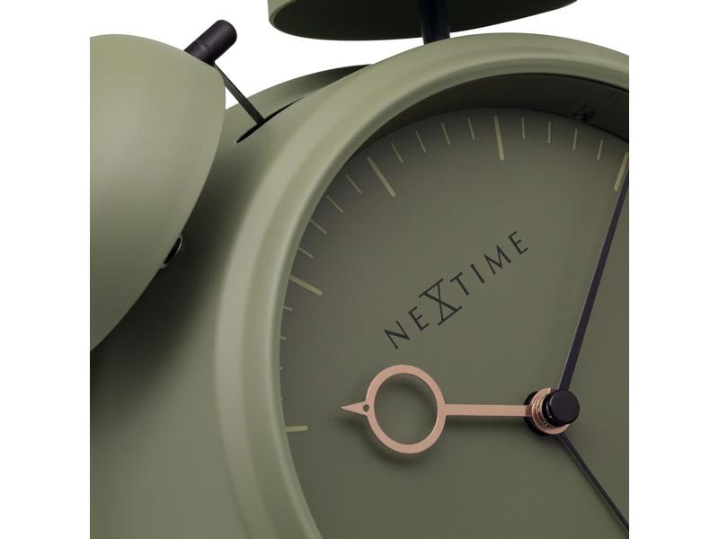 NeXtime Réveil Classique Golden Hour Vert Olive