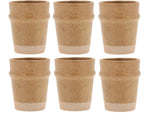 Villa Collection Evig tasses à café 350 ml, lot de 6, marron