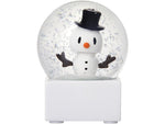 Hoptimist boule à neige Bumble Snowman S 8 cm, verre 