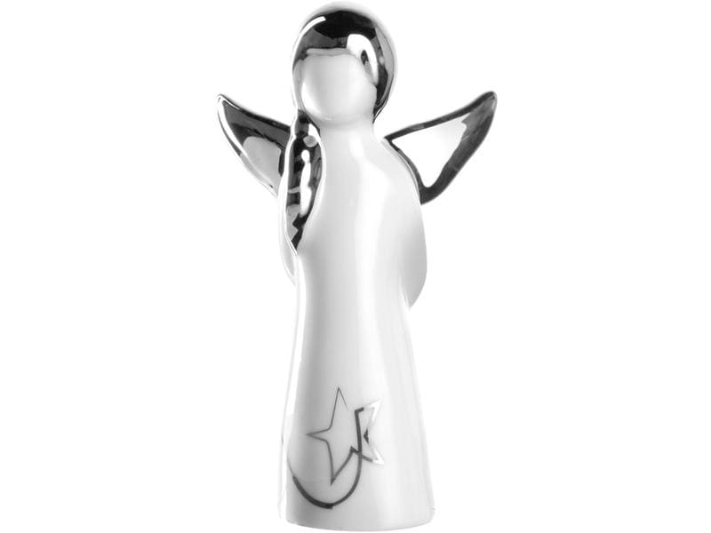 Leonardo figurine de Noël Palazzo 12 cm, argent/blanc 