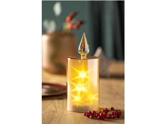 Leonardo LED-Kerze Autentico 24 x 9 cm, Gold