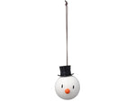 Hoptimist Boule de Noël bonhomme de neige 2 pièces, blanc 