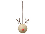 Hoptimist Boule de Noël renne 2 pièces, beige 