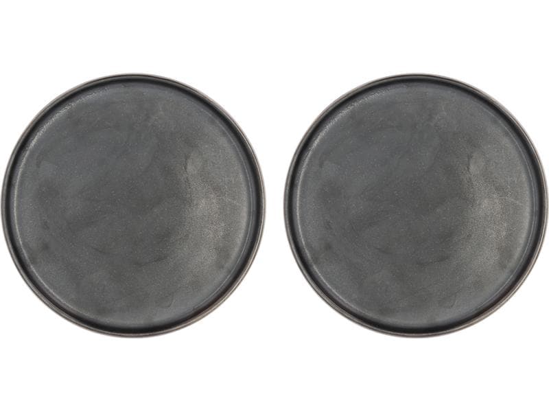 Villa Collection assiettes plates Fjord Ø 20,5 cm, lot de 2, noir 