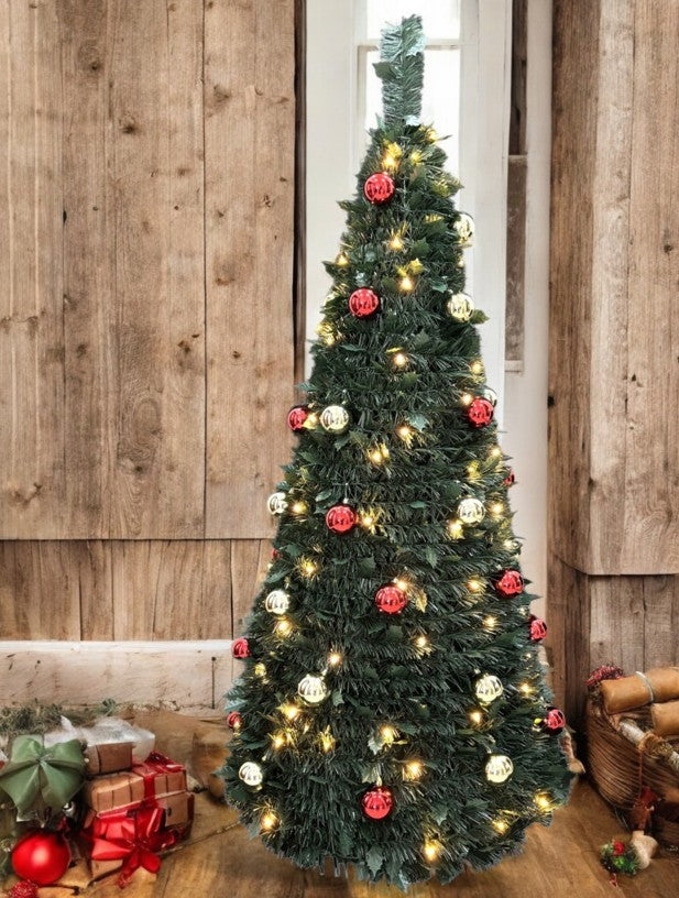 LED künstlicher Tannenbaum grün Pop-up-tree Höhe180cm mit 150 LED D:71cm