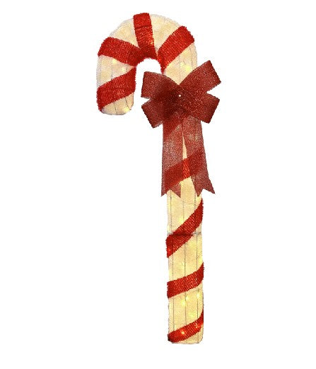 LED Zuckerstange Outdoor Metall mit 76 LED Grösse: 45x36x150cm