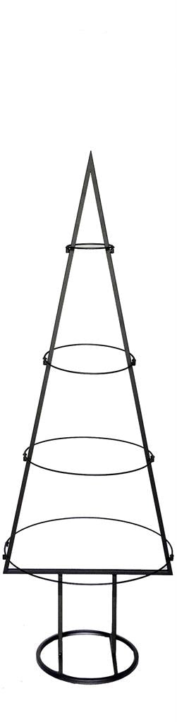 Tannenbaum 3D 
in Schwarz aus Metall 
H: 120cm D: 40cm