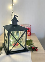 LED Laterne Kunststoff anthrazit 
mit 20 LED 
Warm weisses Licht