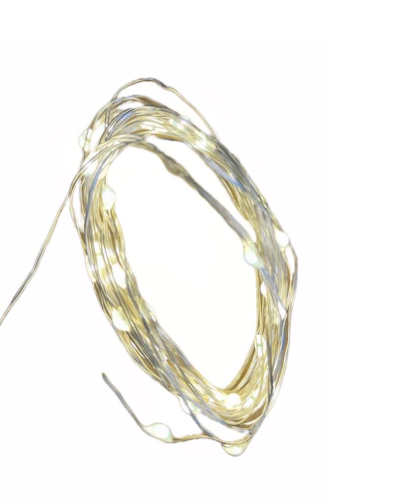 LED Micro Draht Lichterkette 40 LED
L: 390cm
silber Draht