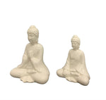 Buddha aus Porzellan 
Farbe: Weiss
L:13.2cm B:8.5cm H:16.8cm