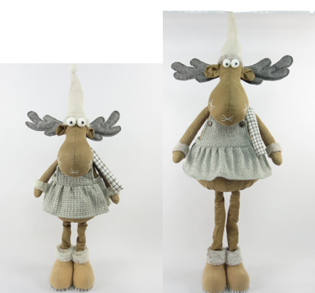 Deko Rentier Mädchen,
stehend mit 
ausziehbaren Beinen
Höhe 105cm