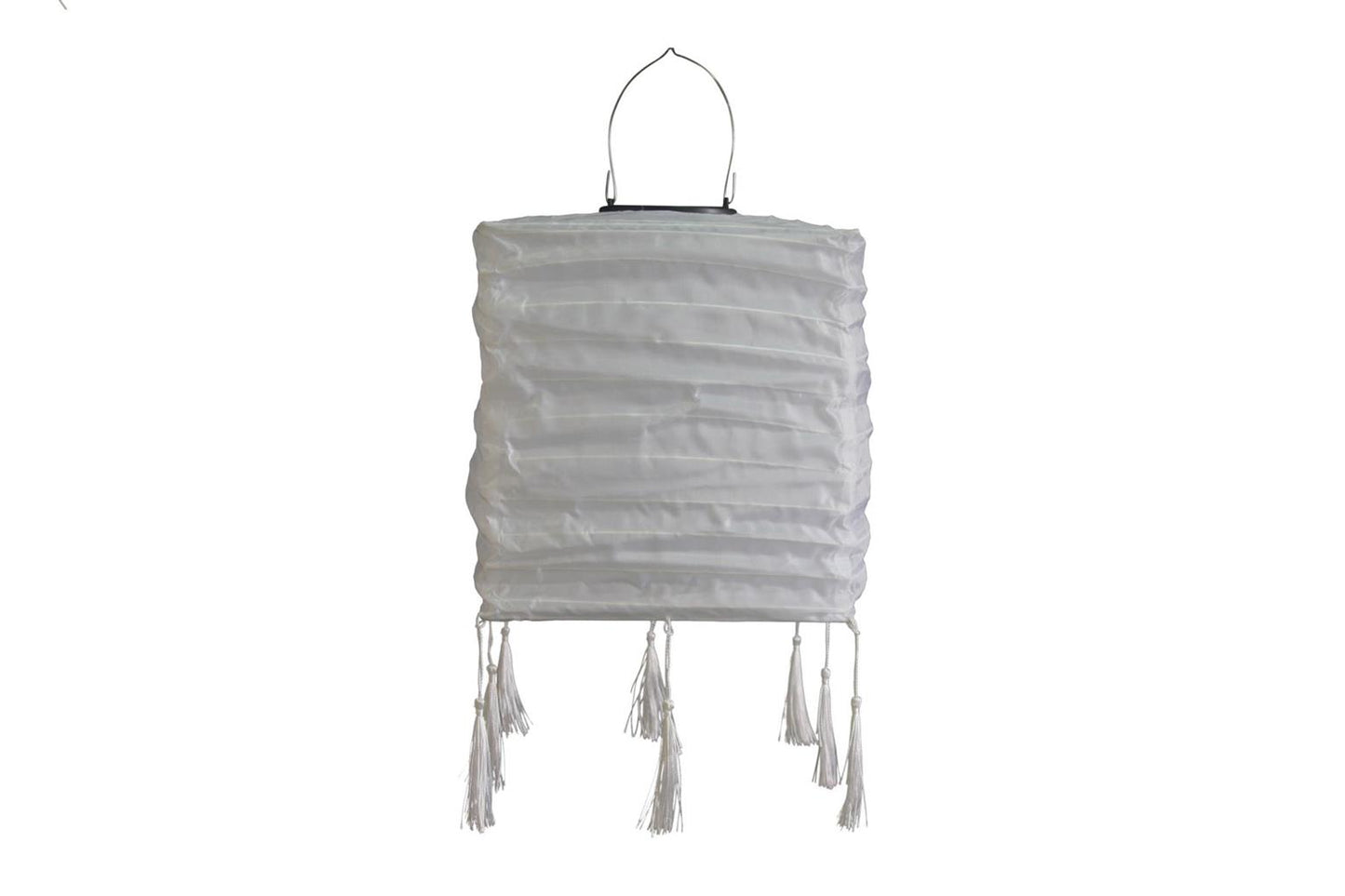 LED Solar Outdoor Lampion 
Weiss Quadratisch 
L:20cm B:20cm H:23cm