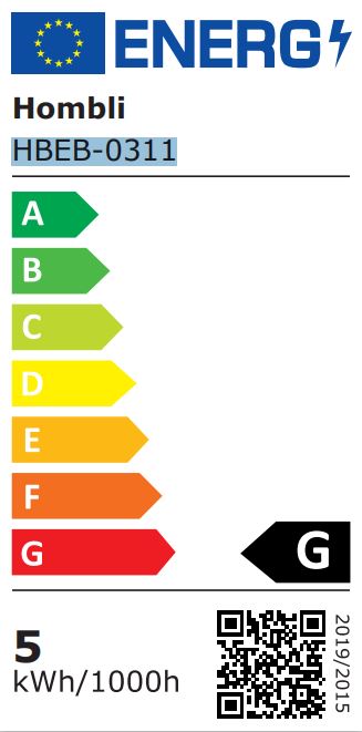 Hombli Filament Bulb CCT E27 G95 - smokey