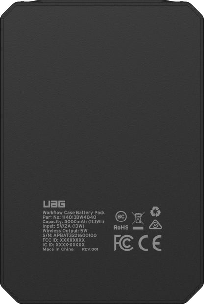 UAG Workflow 5000mAh Extended Battery Pack - black