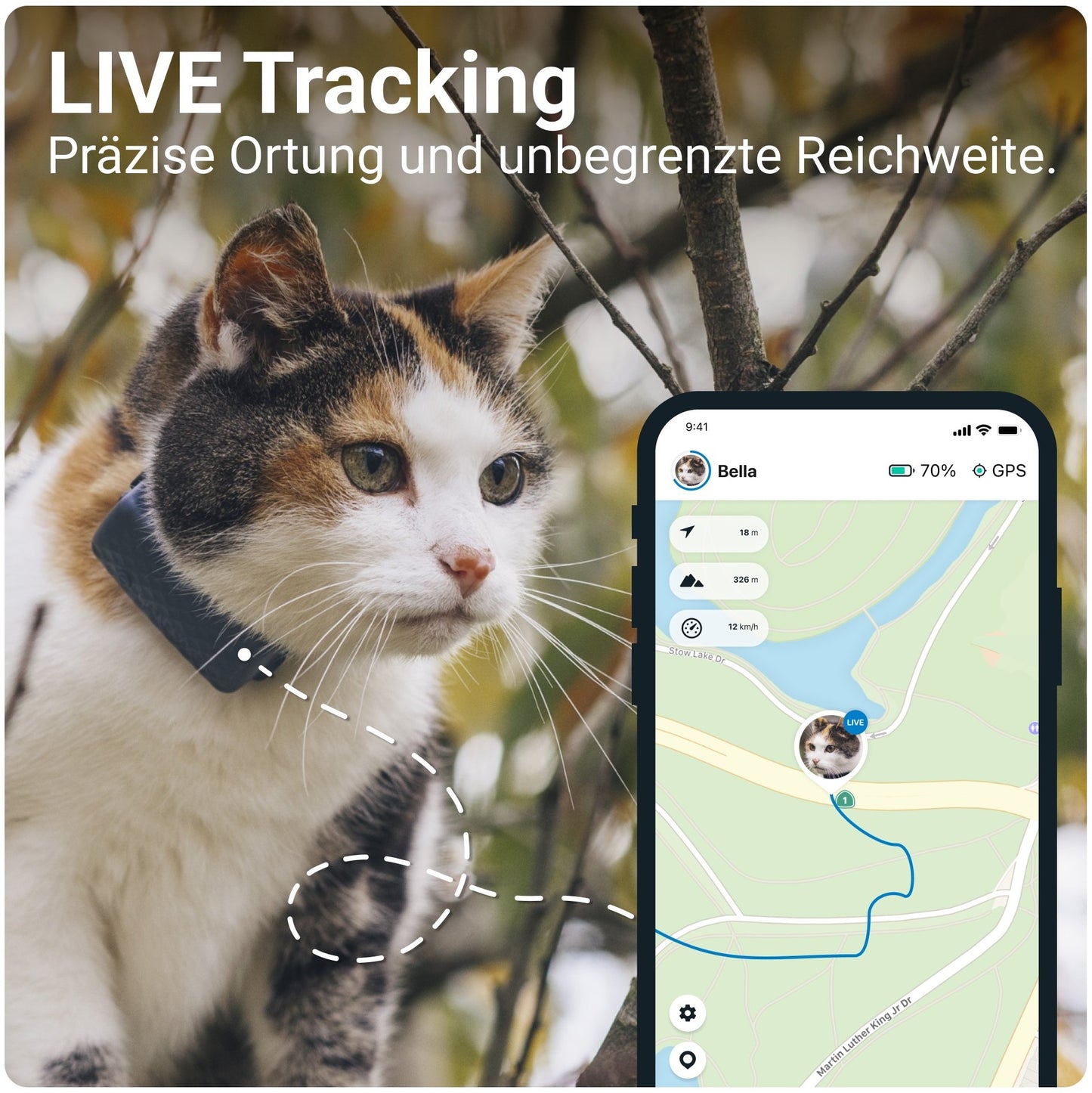Tractive GPS CAT Mini - dark blue