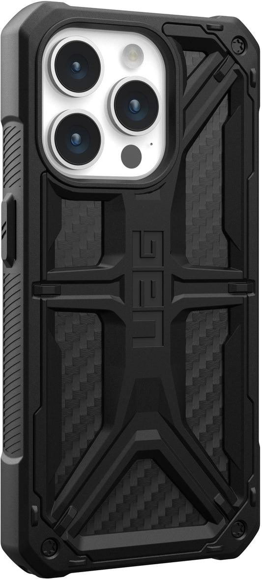 UAG Monarch Case - Apple iPhone 15 Pro - carbon fiber