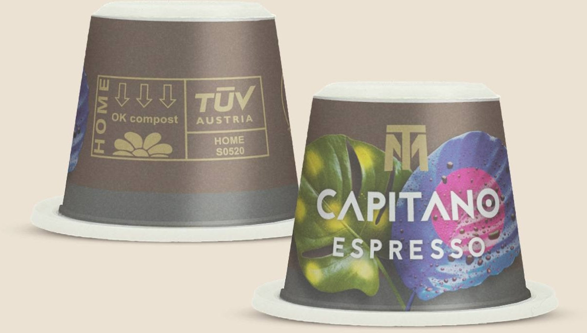 Tropical Mountains CAPITANO Espresso 100 Capsules in Refill Bag