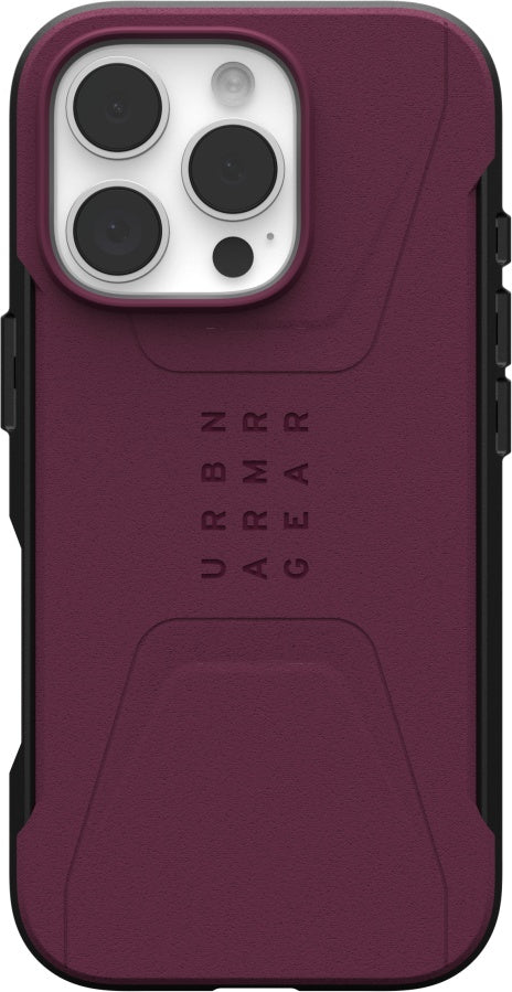 UAG Civilian Magsafe Case - iPhone 16 Pro - bordeaux
