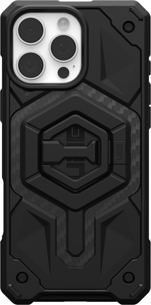 UAG Monarch Pro Magsafe Case + Stand - iPhone 16 Pro Max - carbon fiber/black