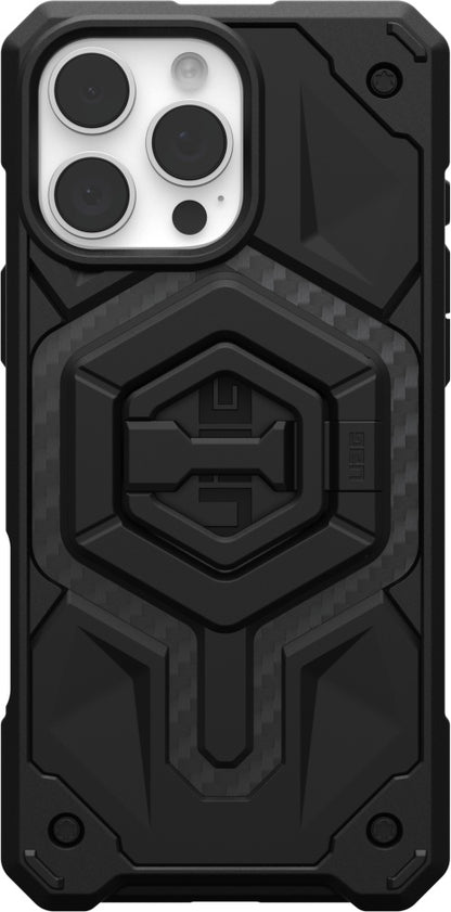 UAG Monarch Pro Magsafe Case + Stand - iPhone 16 Pro Max - carbon fiber/black