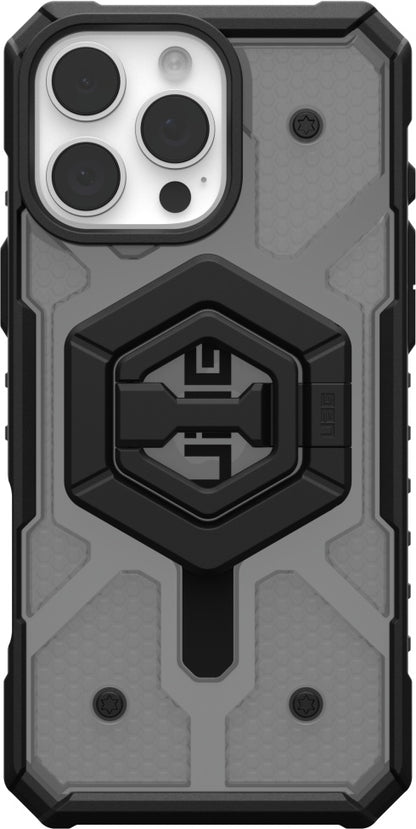 UAG Pathfinder Clear Magsafe Case + Stand - iPhone 16 Pro Max - ash/black