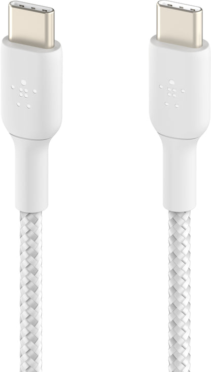 Belkin Boost Charge Braided USB-C to USB-C Cable 2m - white