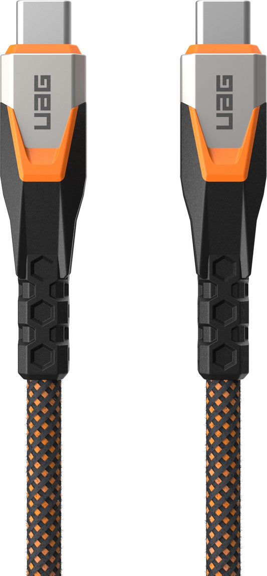 UAG SRGE 3.2 USB-C 20Gbps 240W Cable - 75cm - black/orange