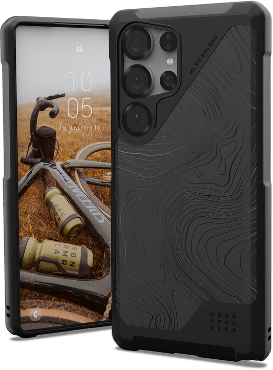 UAG Metropolis LT Case with Magnet - Samsung Galaxy S25 Ultra - topography black