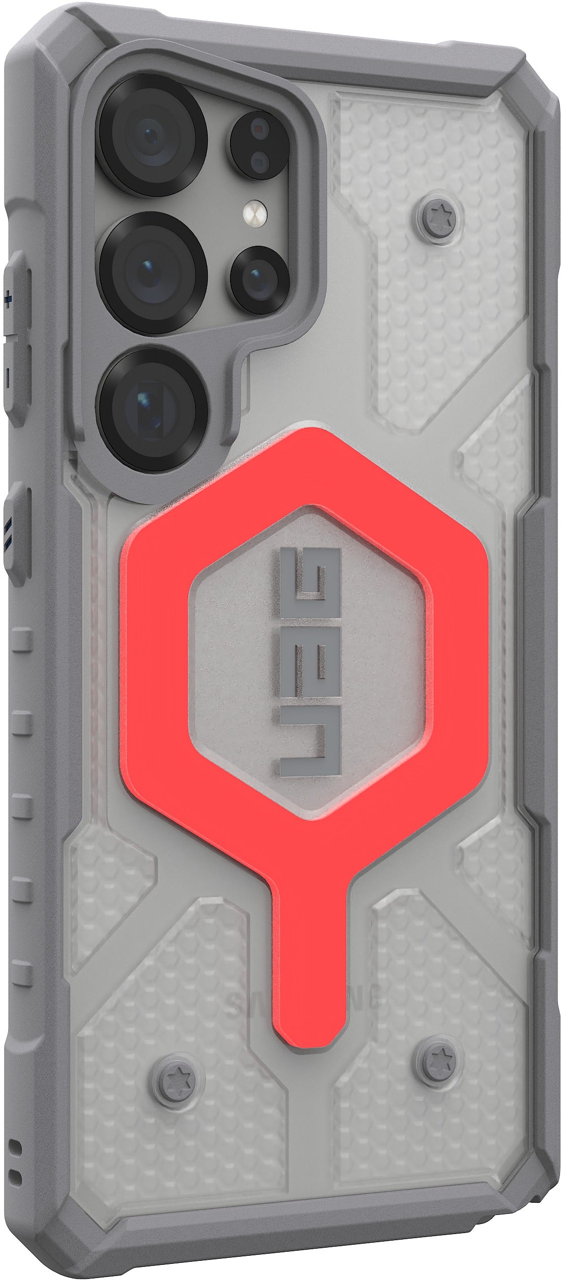 UAG Pathfinder Clear Case with Magnet + Lanyard - Galaxy S25 Ultra - active lava