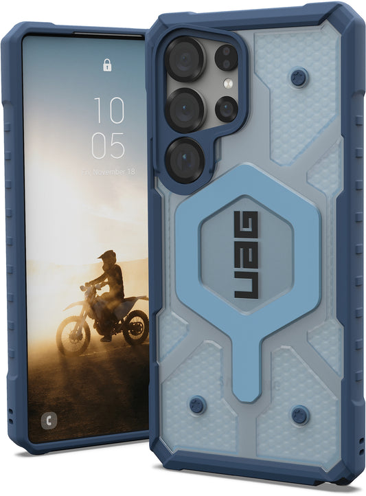 UAG Pathfinder Clear Case with Magnet + Lanyard - Galaxy S25 Ultra - blues