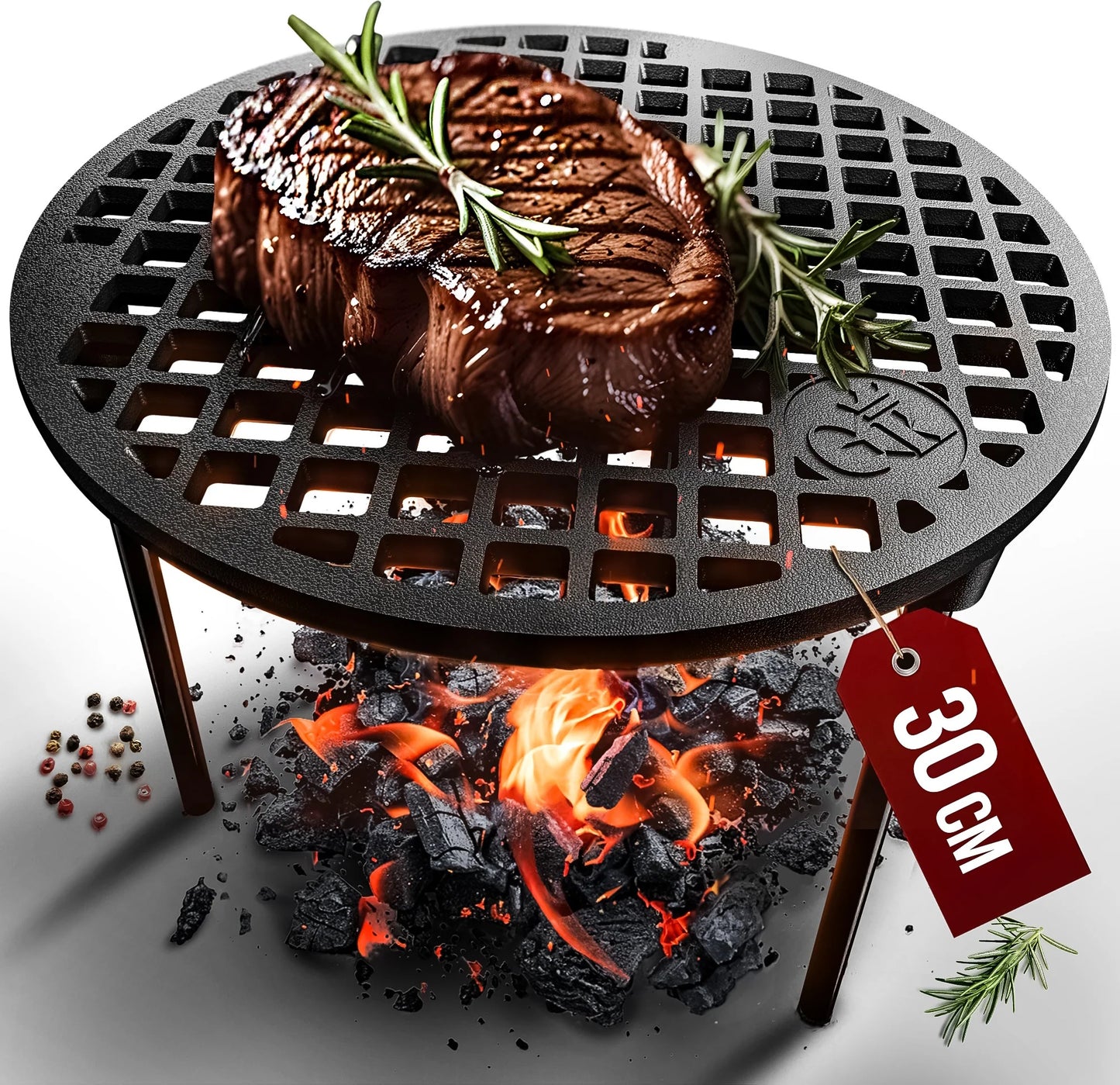 Gusskönig Gusseisen Grillrost [30cm]