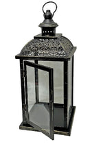 Laterne aus Metall anthrazit H41cm