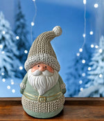 Deko Figur Santa grün aus Polyresin