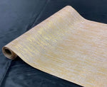 Dekostoff "imitiertes" Leinengewebe 
gold 36cm x 300cm gerollt und 
geschnitten