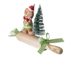 Deko XMAS Wallholz rot grün B:20cm H: 11cm