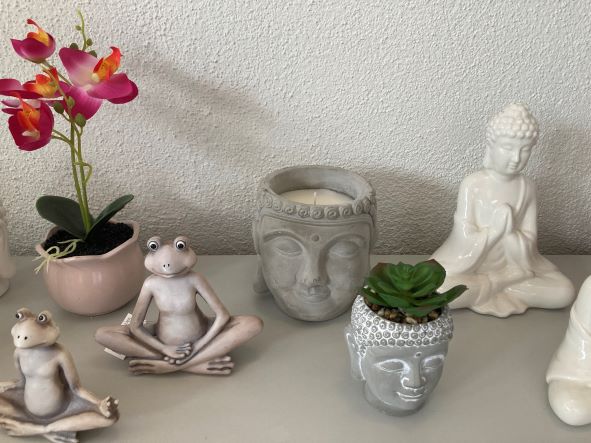 Citronella Kerze Buddha Kopf 
Material Zement
Grösse 13.5x13.5x13cm