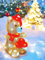 LED Outdoor Acryl Bär mit 50 LED cool white