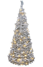 LED künstlicher Tannenbaum Schnee Pop-up-tree Höhe180cm mit 150 LED D:71cm