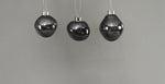 Weihnachtskugel Glas organic 6er Set anthracite mercury D6-7cm