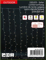LED Solar Lichtervorhang 
mit 192LED 
L150cm xB150cm