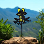 Gartenstecker Frosch Metall selbstleuchtend (kein solar) 22.5cm x 39cm