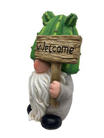 Gartenwichtel Kaktus 
mit Schild Welcome 
20 x25 x39.5cm