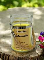 Citronella Kerze im Glas mit Kordel