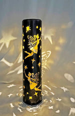 LED Solar Lampe aus Metall mit 1 LED zum Aufstellen oder Stecken D:8.7cm H:38cm