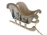 Deko Schlitten aus Holz 
L:10cm B:23.5cm H: 14.5cm
