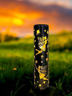 LED Solar Lampe aus Metall mit 1 LED zum Aufstellen oder Stecken D:8.7cm H:38cm