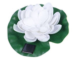 LED Solar Seerose weiss 
1X LED warm weiss
Grösse 17cm Durchmesser