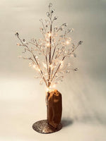 Arbre en cristal LED avec pierres en verre
 et une guirlande lumineuse
 15 LED hauteur 45cm