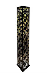 LED Solar Lichtsäule Metall 
Farbe: Rostbraun 
15x15x78.5cm